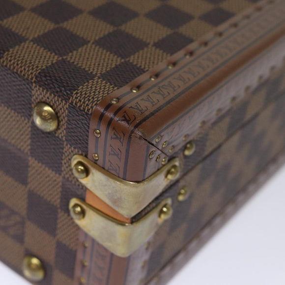 LOUIS VUITTON Damier Ebene Attache Case Hand Bag LV Auth 74042SM