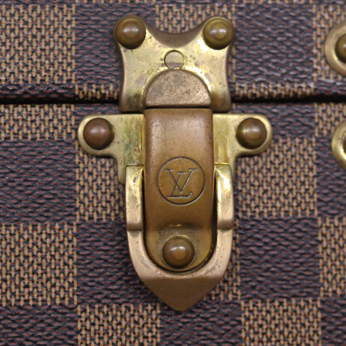 LOUIS VUITTON Damier Ebene Attache Case Hand Bag LV Auth 74042S