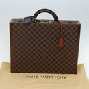 LOUIS VUITTON Damier Ebene Attache Case Hand Bag LV Auth 74042SM-12