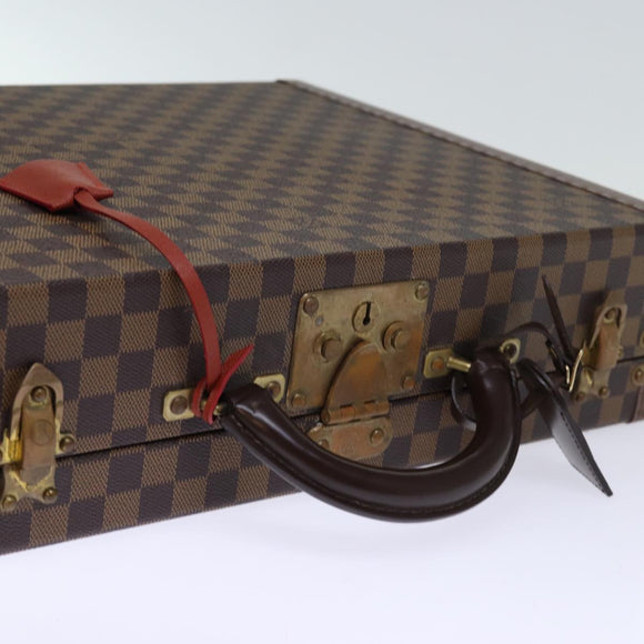 LOUIS VUITTON Damier Ebene Attache Case Hand Bag LV Auth 74042SM
