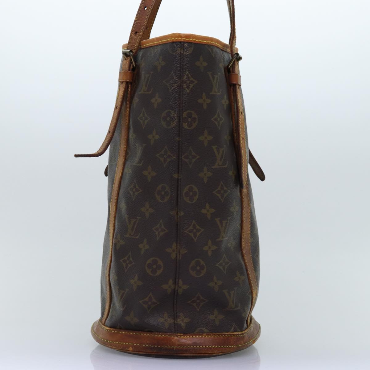 LOUIS VUITTON Monogram Bucket GM Shoulder Bag M42236 LV Auth 74078