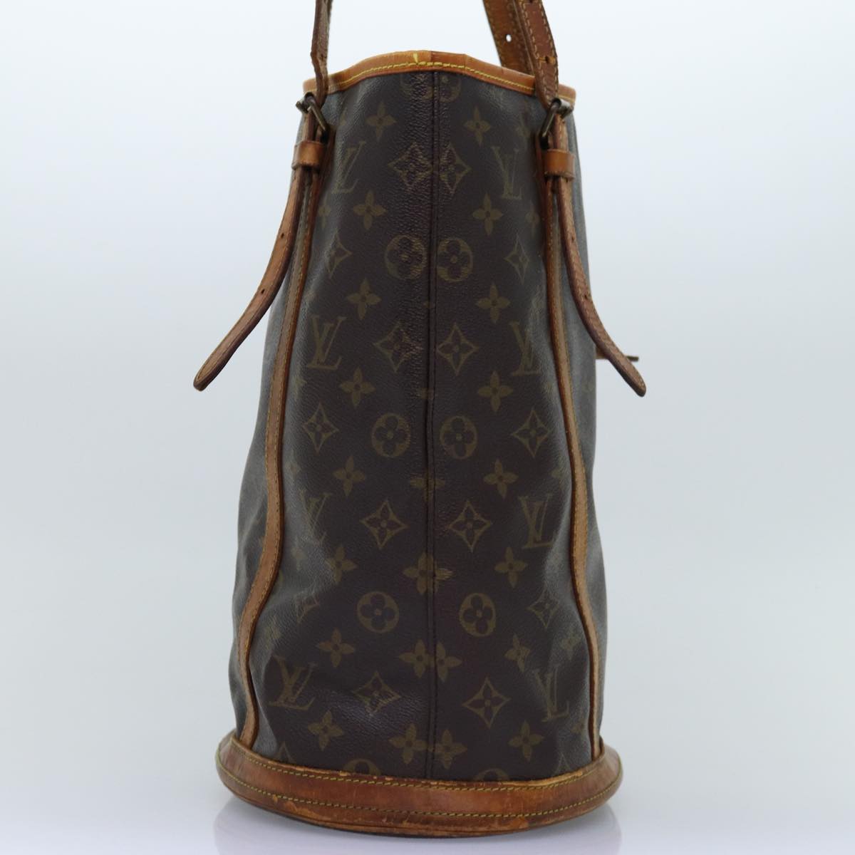 LOUIS VUITTON Monogram Bucket GM Shoulder Bag M42236 LV Auth 74078