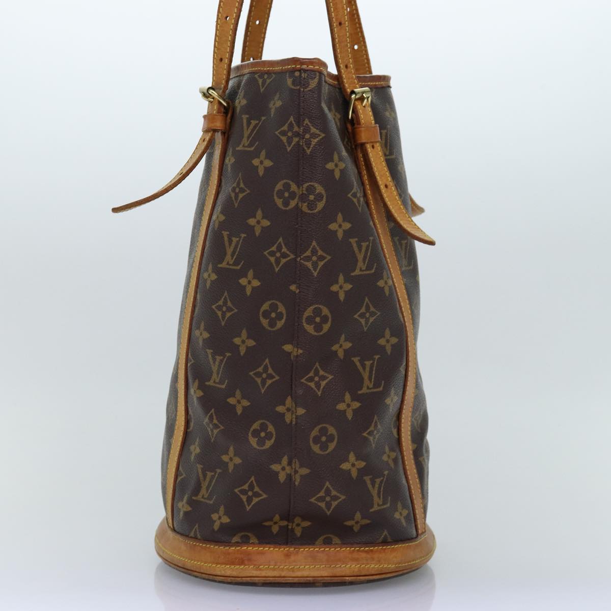 LOUIS VUITTON Monogram Bucket GM Shoulder Bag M42236 LV Auth 74079