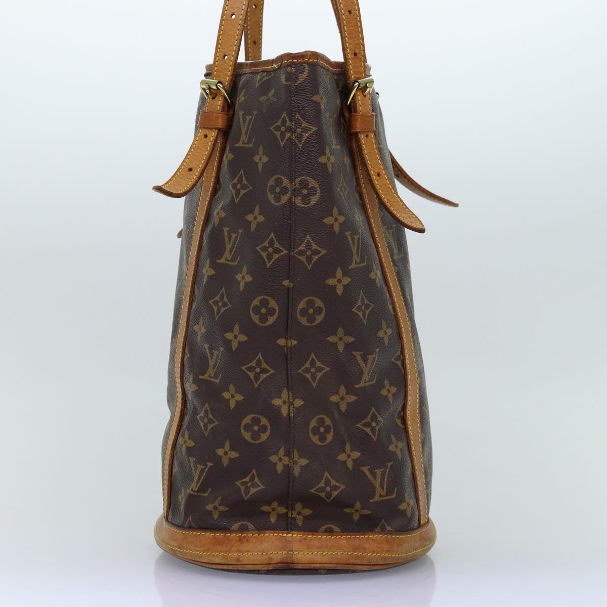 LOUIS VUITTON Monogram Bucket GM Shoulder Bag M42236 LV Auth 74079