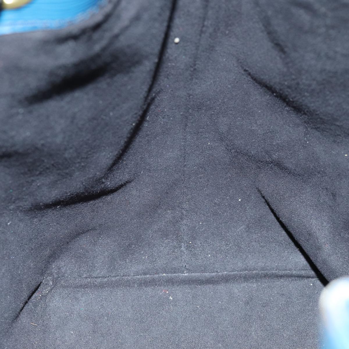 LOUIS VUITTON Epi Petit Noe Shoulder Bag Bicolor Black Blue M44152 LV Auth 74080