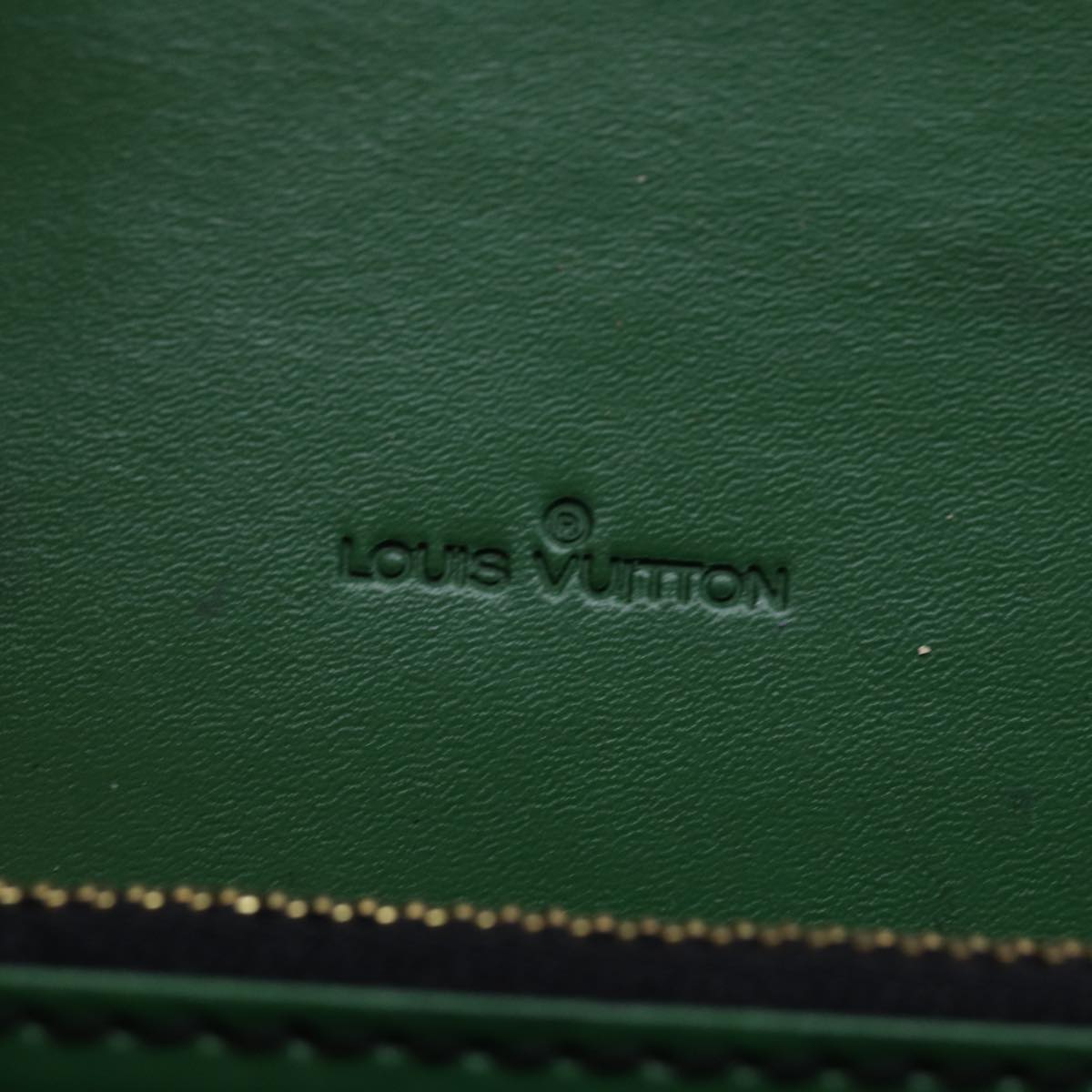 LOUIS VUITTON Epi Free Run Shoulder Bag Green Black M52417 LV Auth 74125