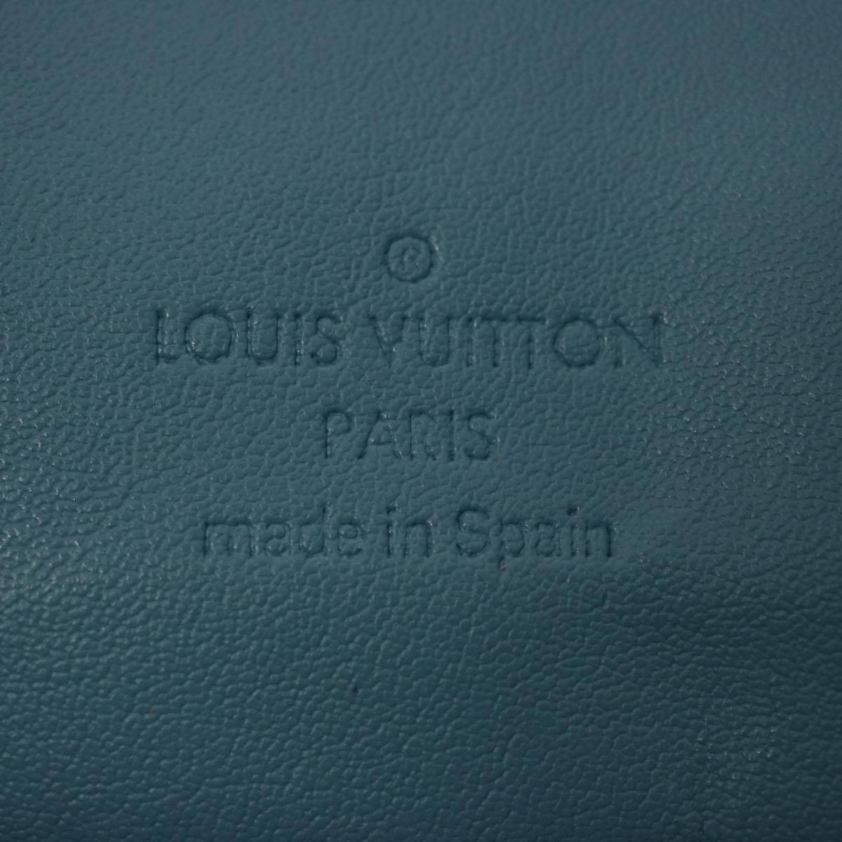 LOUIS VUITTON Monogram Vernis Houston Hand Bag Baby Blue M91005 LV Auth 74142