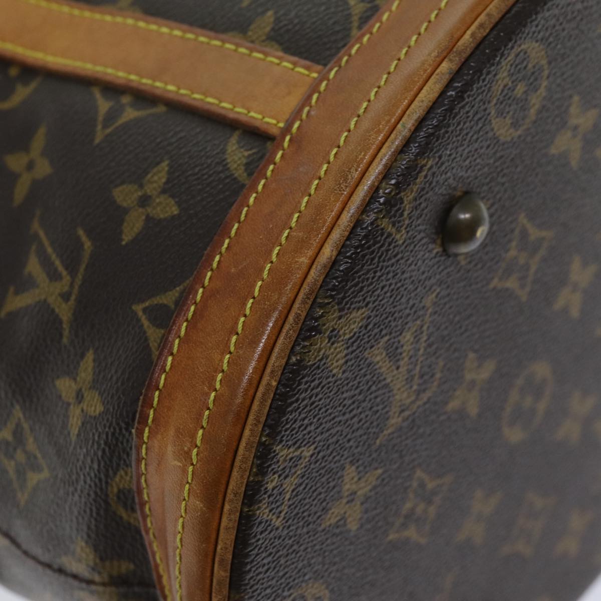 LOUIS VUITTON Monogram Bucket GM Shoulder Bag M42236 LV Auth 74163