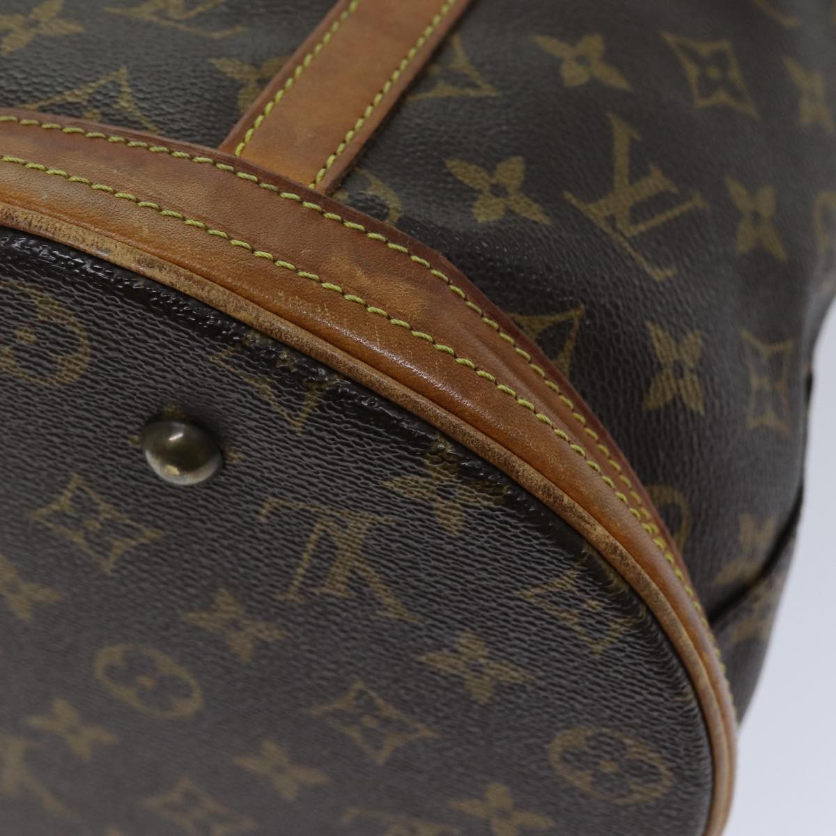 LOUIS VUITTON Monogram Bucket GM Shoulder Bag M42236 LV Auth 74163