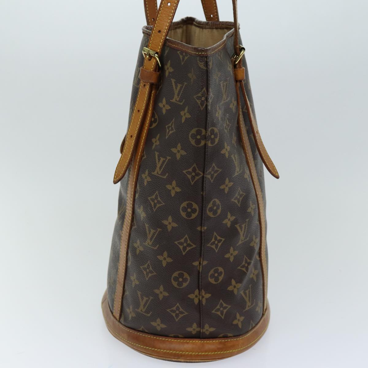 LOUIS VUITTON Monogram Bucket GM Shoulder Bag M42236 LV Auth 74163