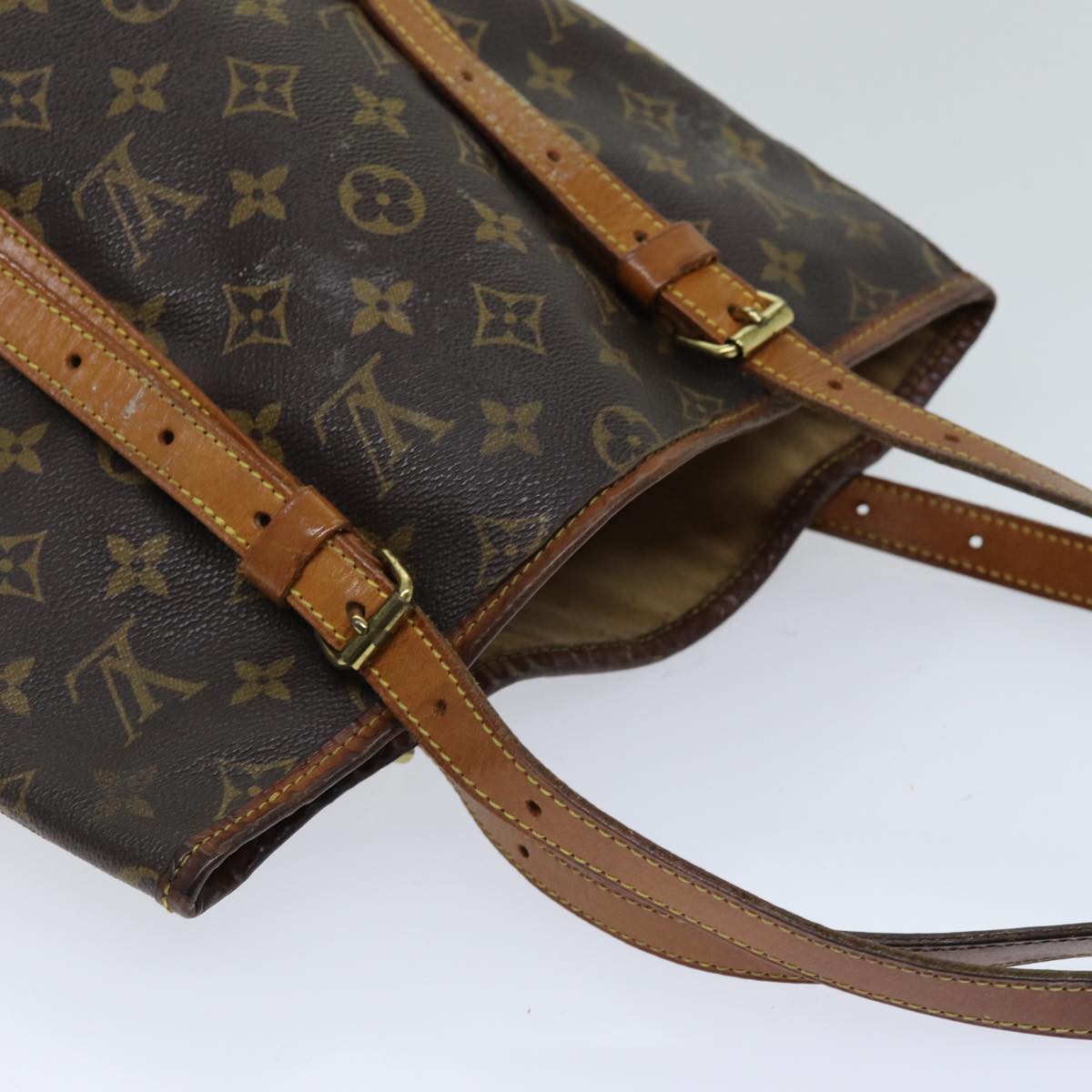 LOUIS VUITTON Monogram Bucket GM Shoulder Bag M42236 LV Auth 74163