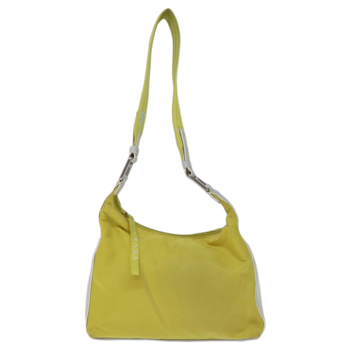 PRADA Shoulder Bag Nylon Yellow Auth 74194 - 0