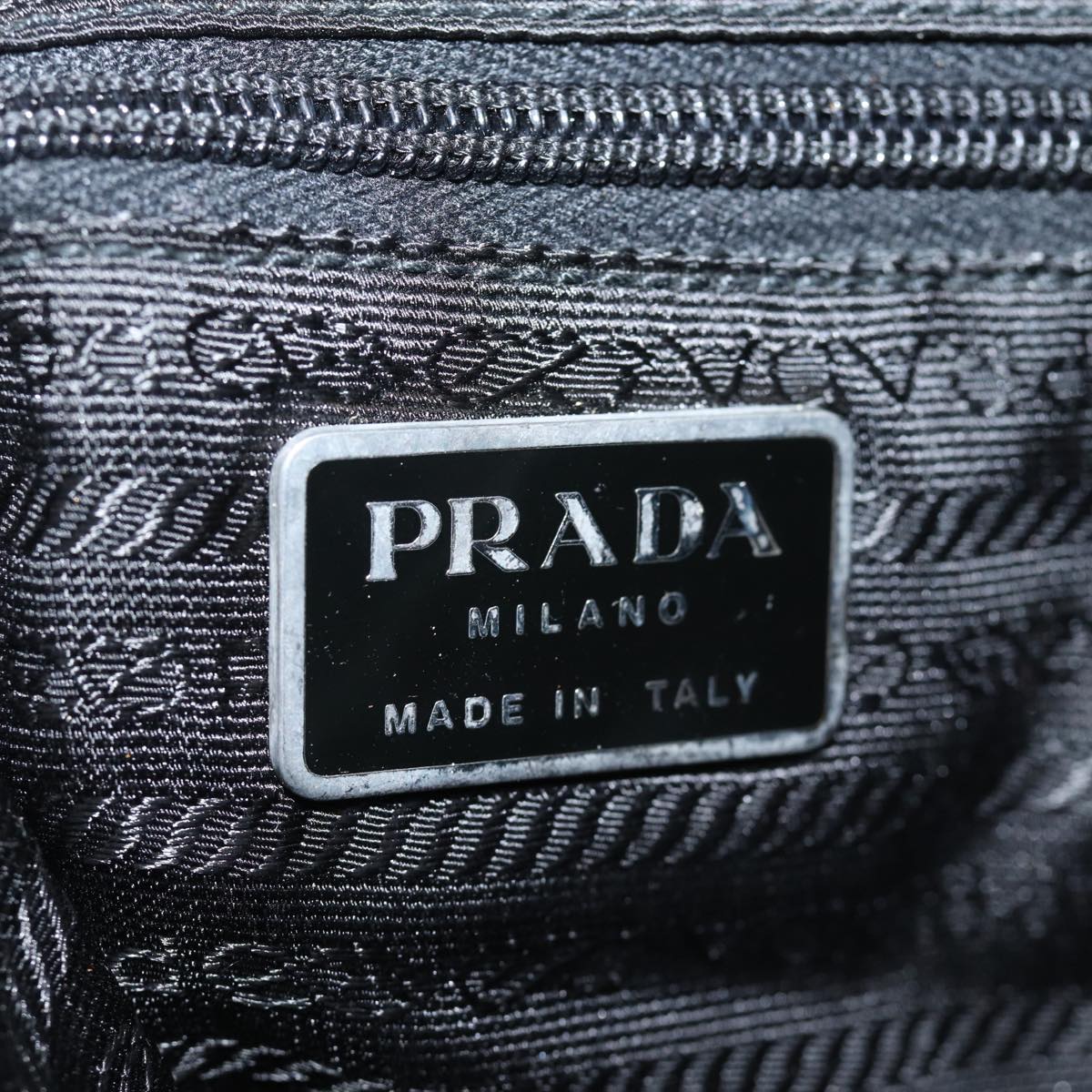 PRADA Tote Bag Nylon Khaki Auth 74199