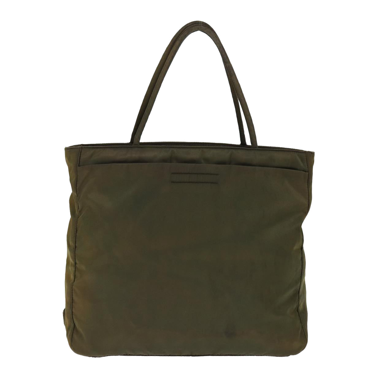 PRADA Tote Bag Nylon Khaki Auth 74204