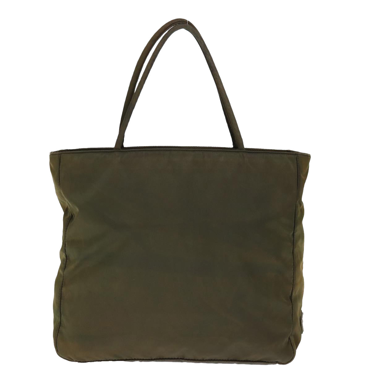 PRADA Tote Bag Nylon Khaki Auth 74204 - 0