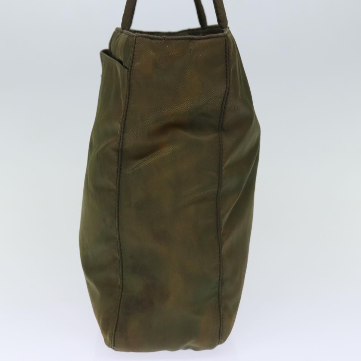 PRADA Tote Bag Nylon Khaki Auth 74204