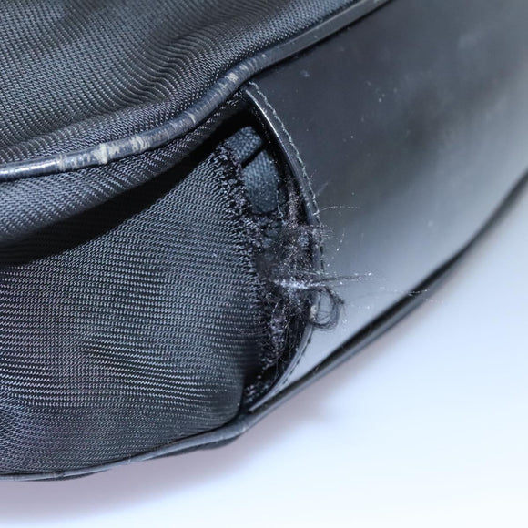 GUCCI Bamboo Hand Bag Nylon 2way Black 001 2058 1577 5 Auth 74234