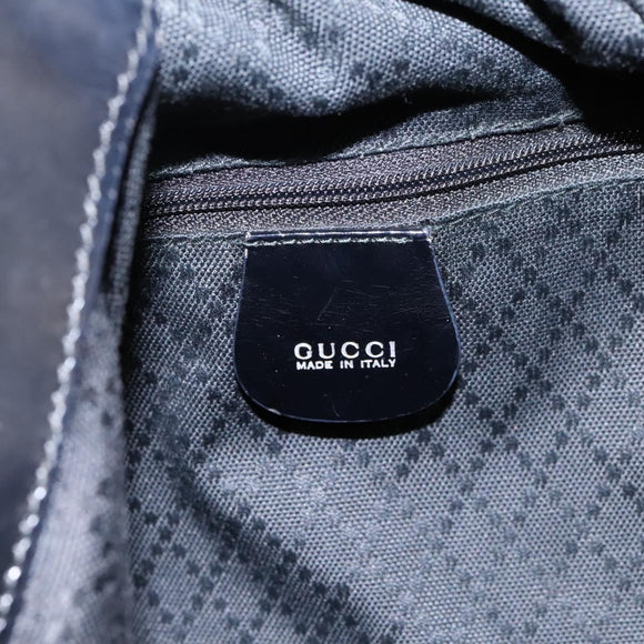 GUCCI Bamboo Hand Bag Nylon 2way Black 001 2058 1577 5 Auth 74234