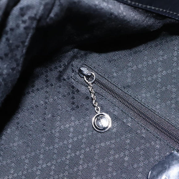 GUCCI Bamboo Hand Bag Nylon 2way Black 001 2058 1577 5 Auth 74234