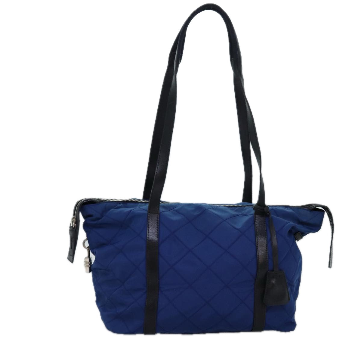 PRADA Tote Bag Nylon Blue Auth 74236