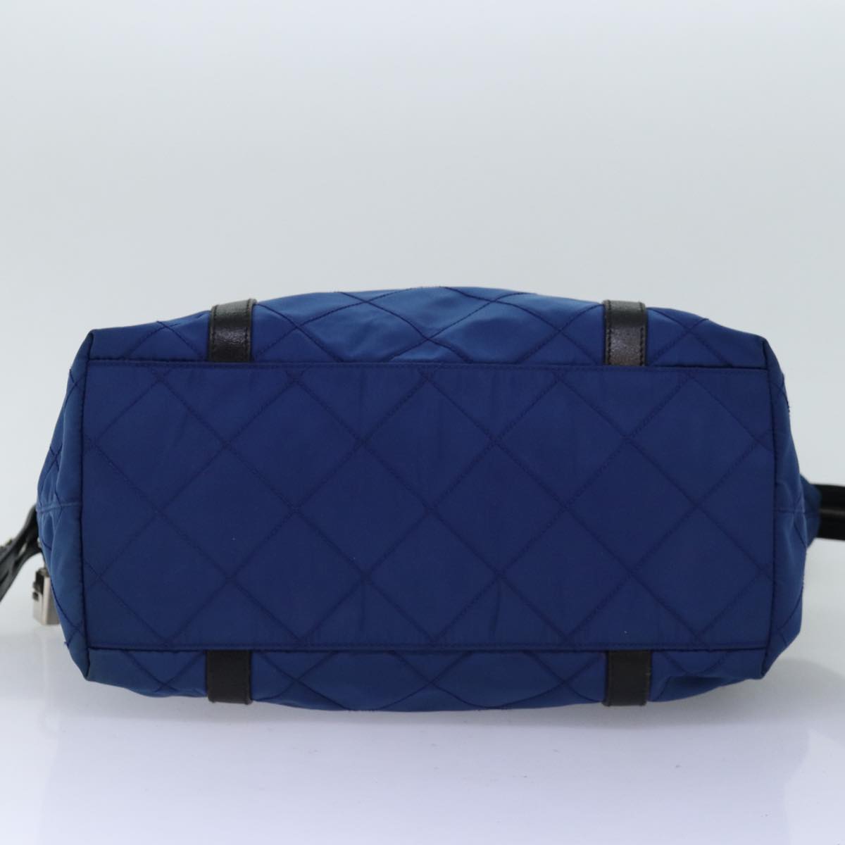 PRADA Tote Bag Nylon Blue Auth 74236