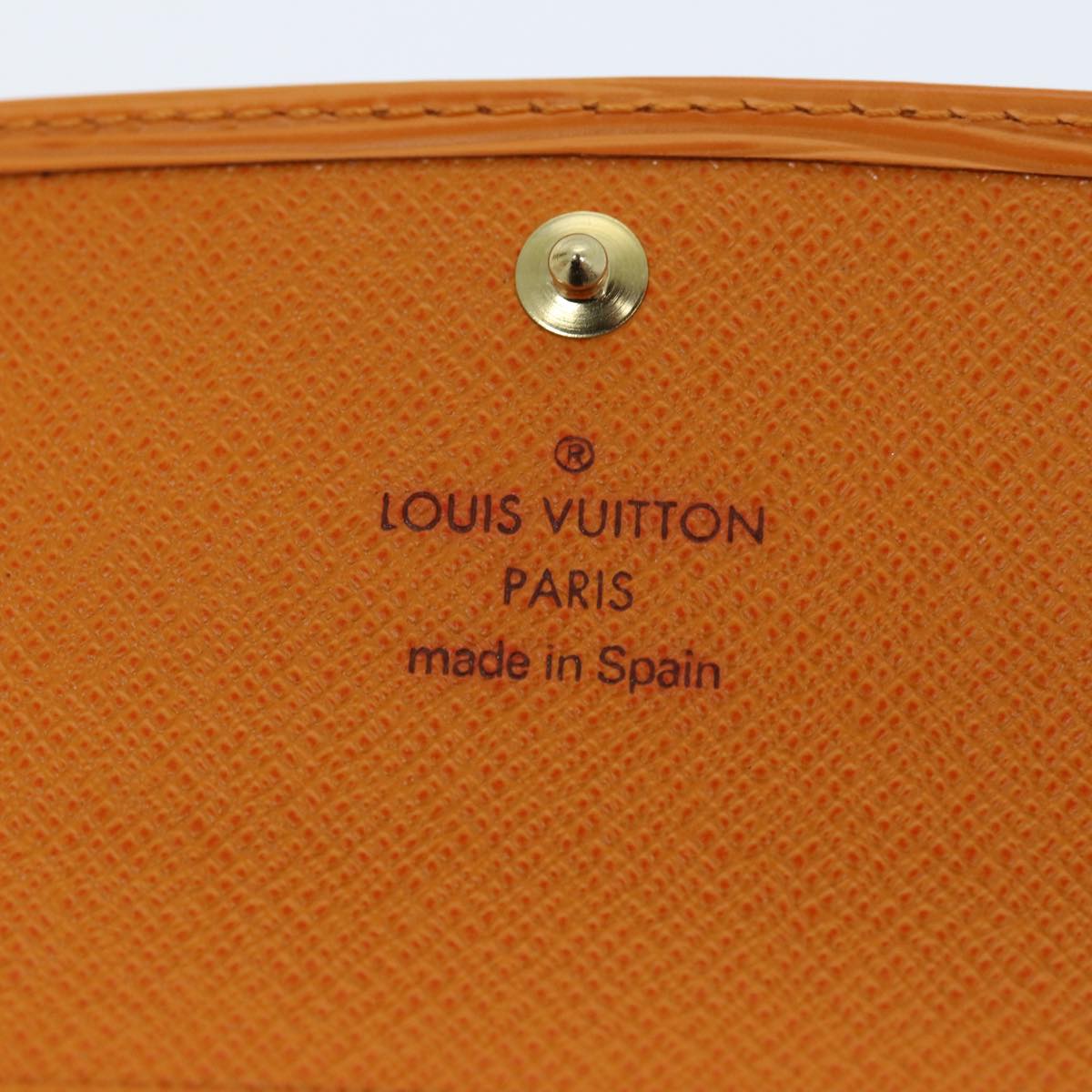 LOUIS VUITTON Epi Multi Cles 6 Key Case Orange Mandarin M6381H LV Auth 74240