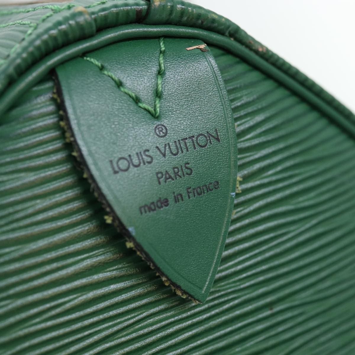 LOUIS VUITTON Epi Speedy 25 Hand Bag Borneo Green M43014 LV Auth 74246