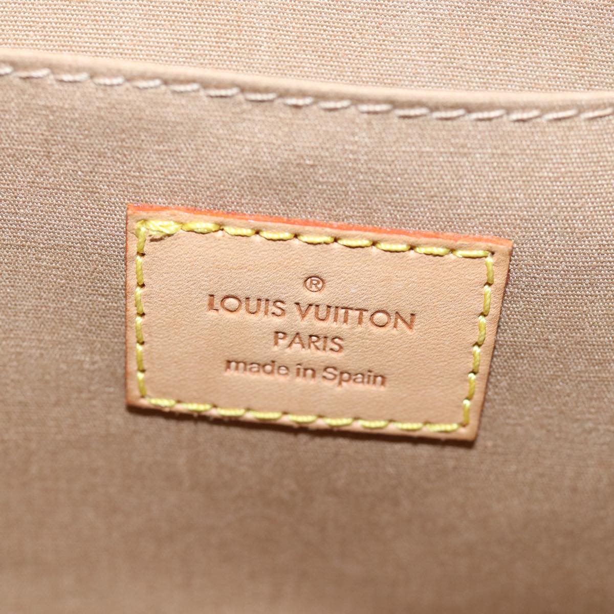 LOUIS VUITTON Monogram Vernis Roxbury Drive Hand Bag Noisette M91372 Auth 74252