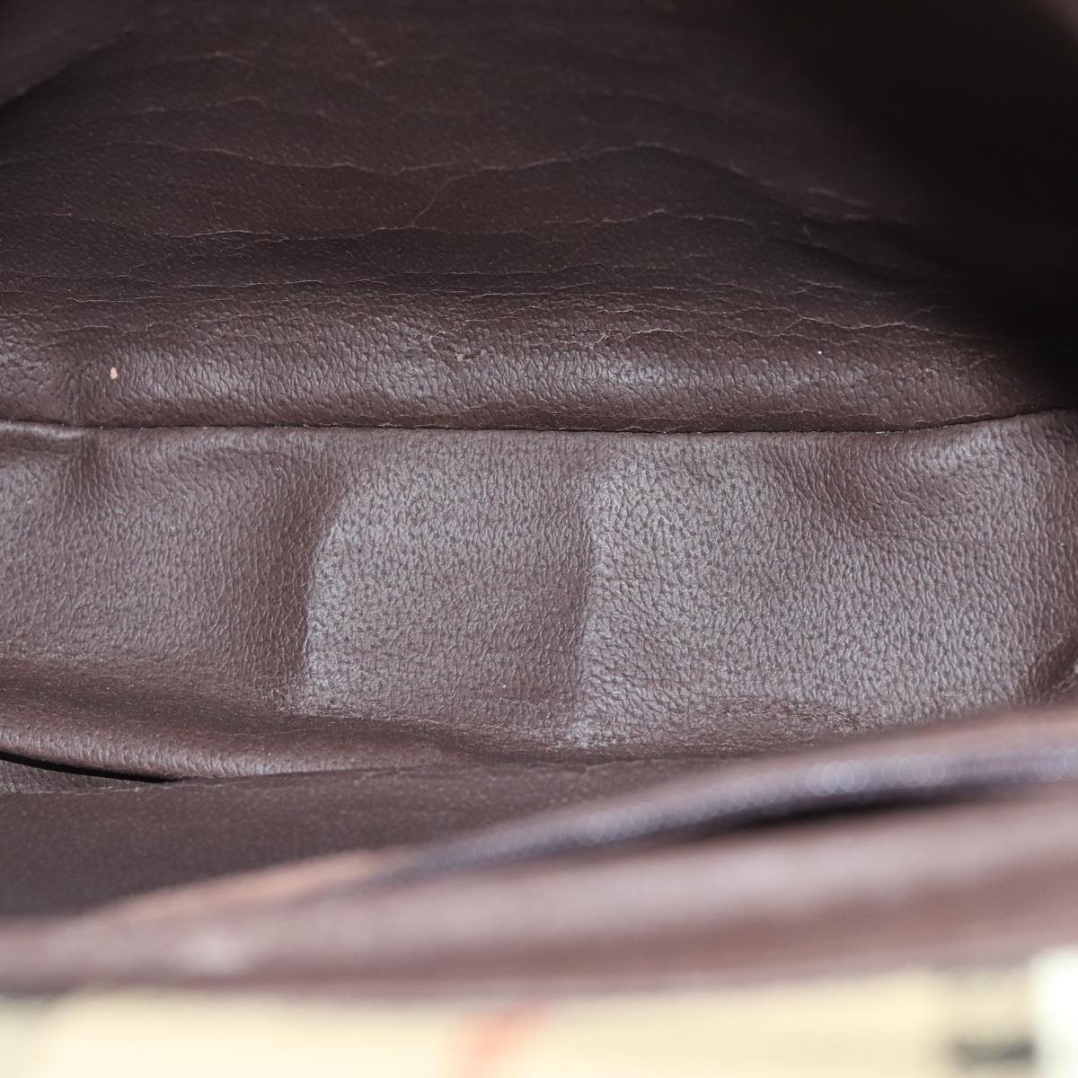 Burberrys Nova Check Shoulder Bag PVC Leather Beige Auth 74258