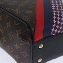 LOUIS VUITTON Monogram Kimono MM Tote Bag Red Navy M42850 LV Auth 74277S-9