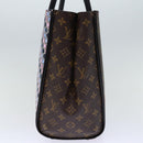 LOUIS VUITTON Monogram Kimono MM Tote Bag Red Navy M42850 LV Auth 74277S-3