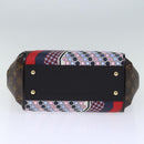 LOUIS VUITTON Monogram Kimono MM Tote Bag Red Navy M42850 LV Auth 74277S-5