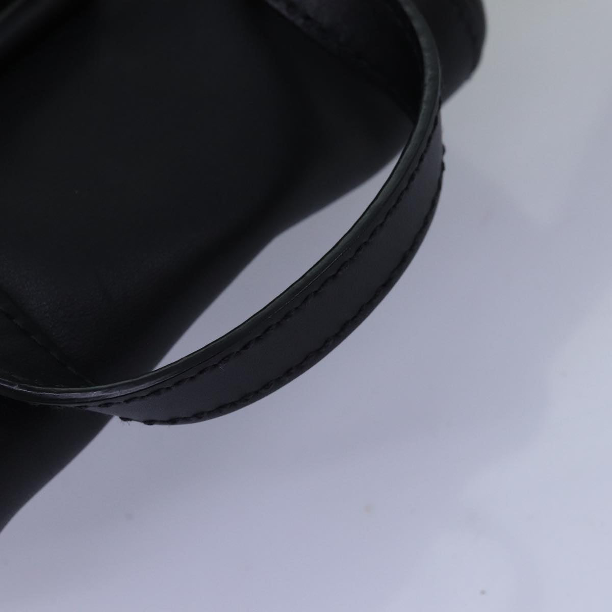 PRADA Backpack Leather Black Auth 74278A