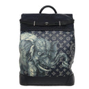 LOUIS VUITTON Monogram Savanna Steamer Backpack Black M54126 LV Auth 74279SA-13