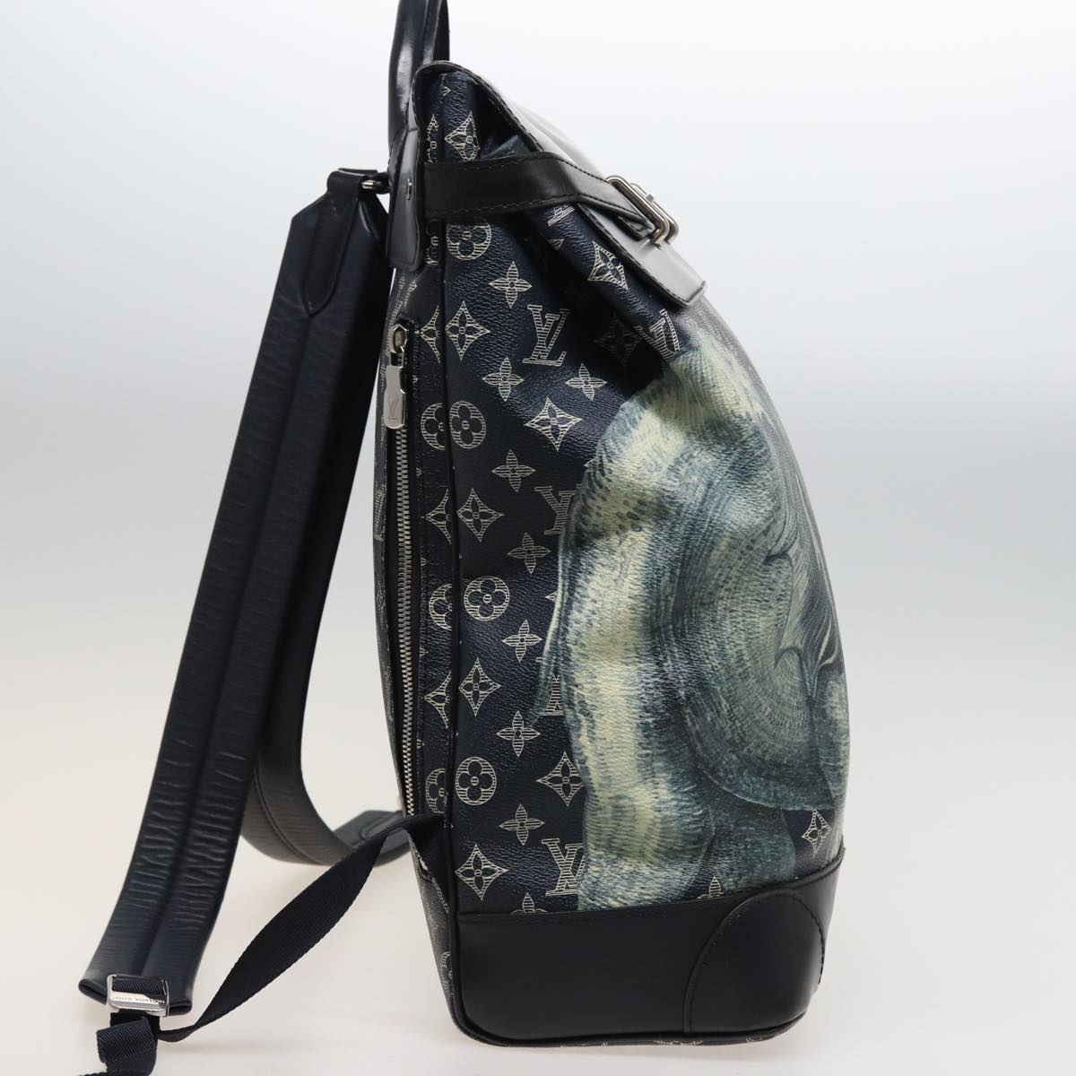 LOUIS VUITTON Monogram Savanna Steamer Backpack Black M54126 LV Auth 74279SA