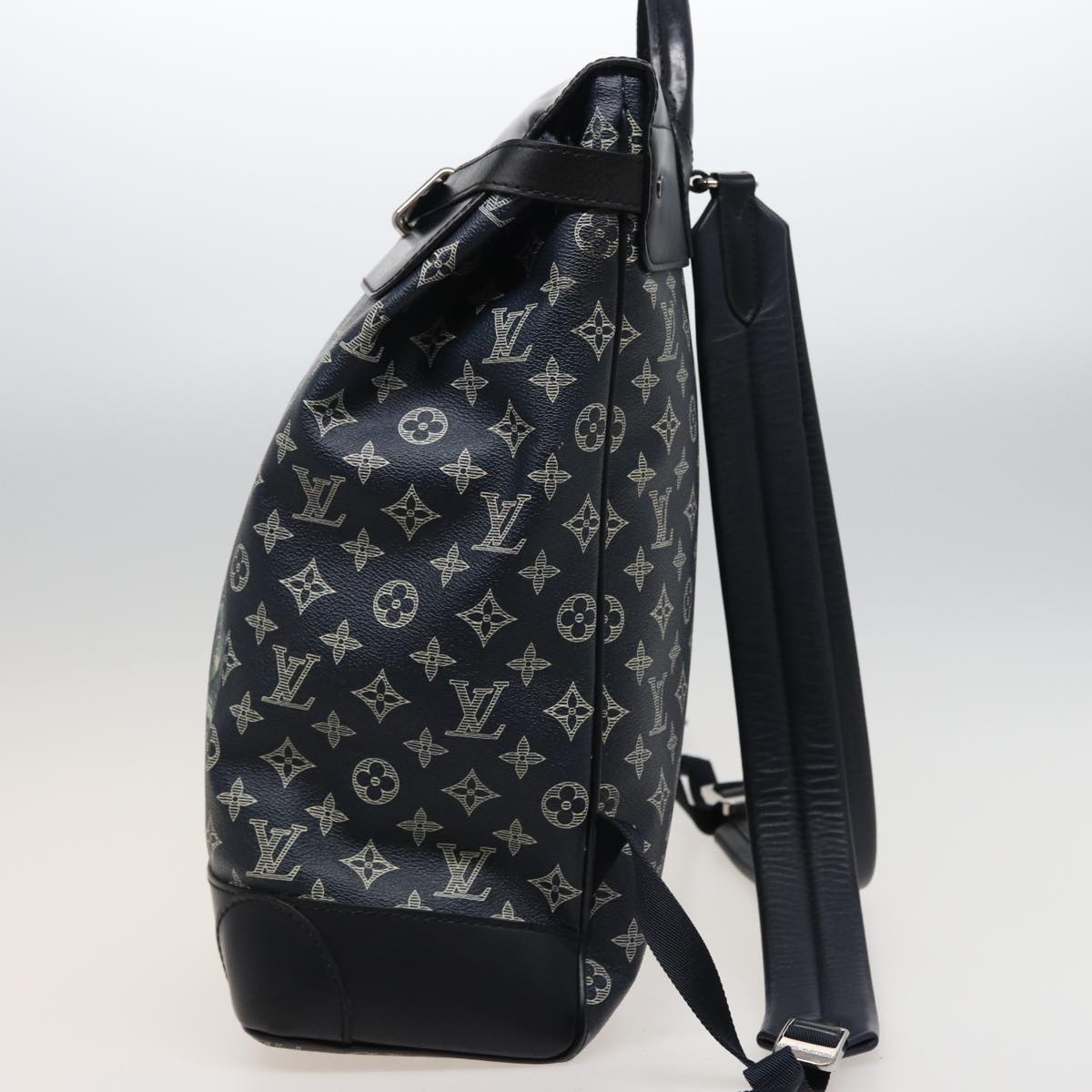 LOUIS VUITTON Monogram Savanna Steamer Backpack Black M54126 LV Auth 74279SA