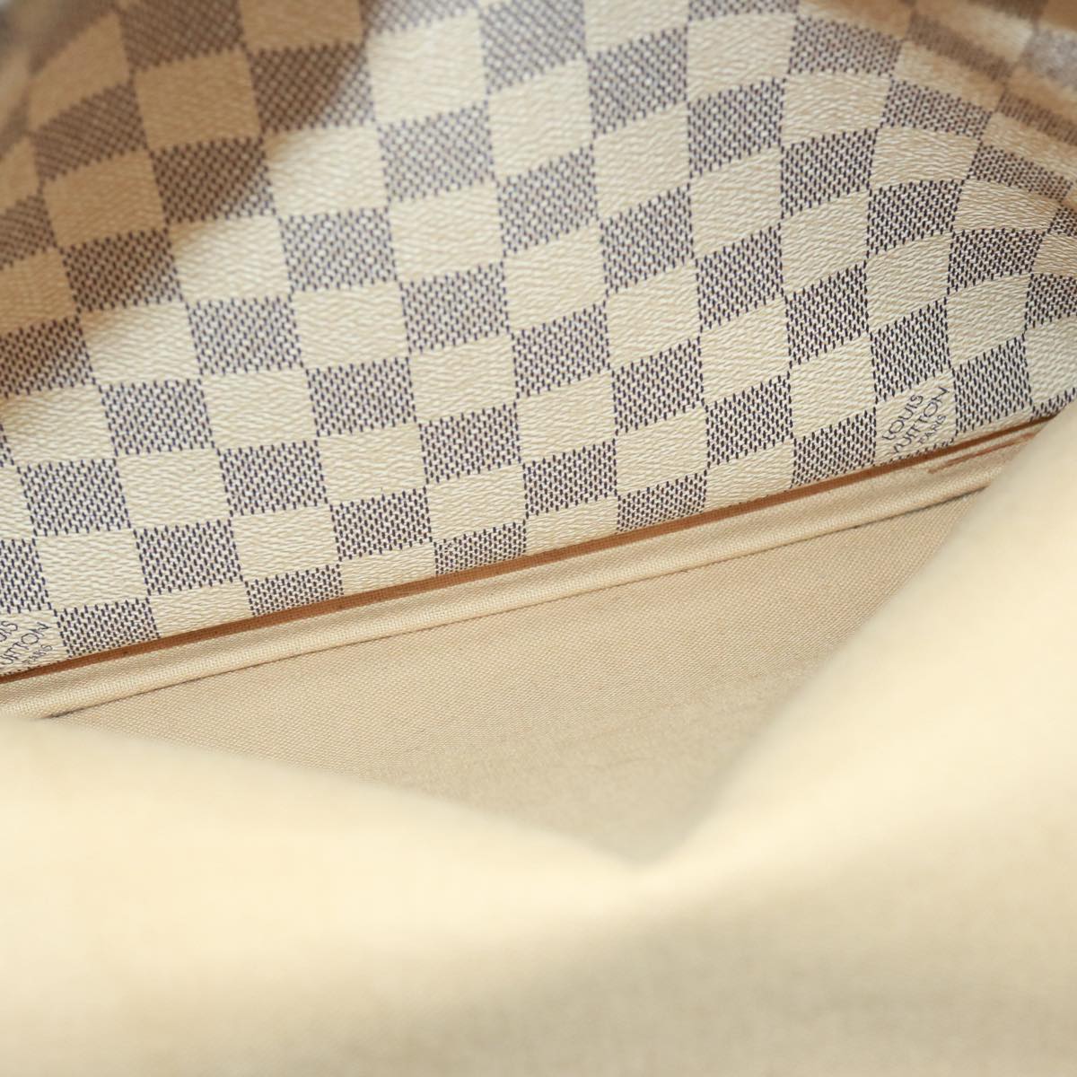 LOUIS VUITTON Damier Azur Naviglio Shoulder Bag N51189 LV Auth 74285