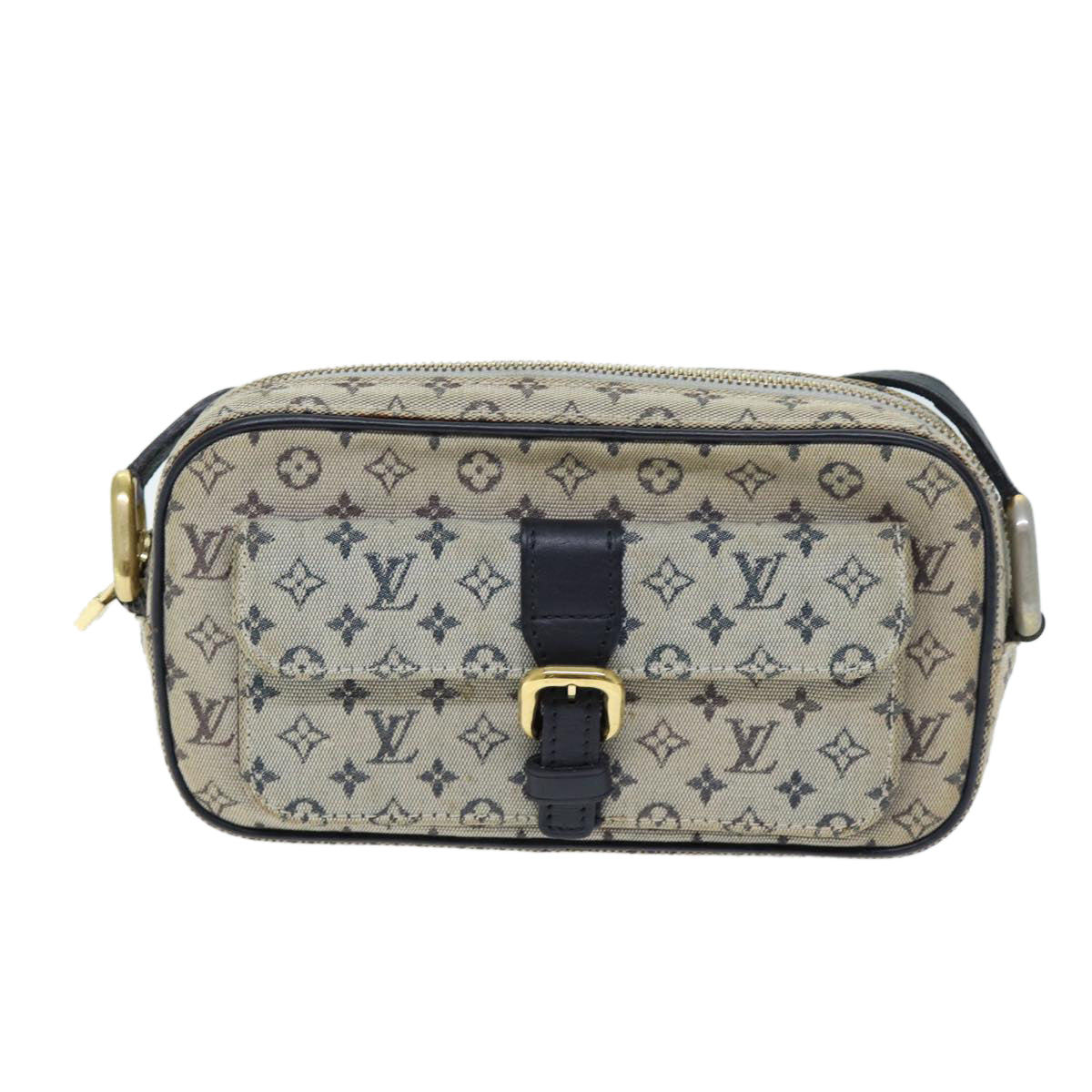 LOUIS VUITTON Monogram Mini Juliet MM Shoulder Bag Blue M92004 LV Auth 74287