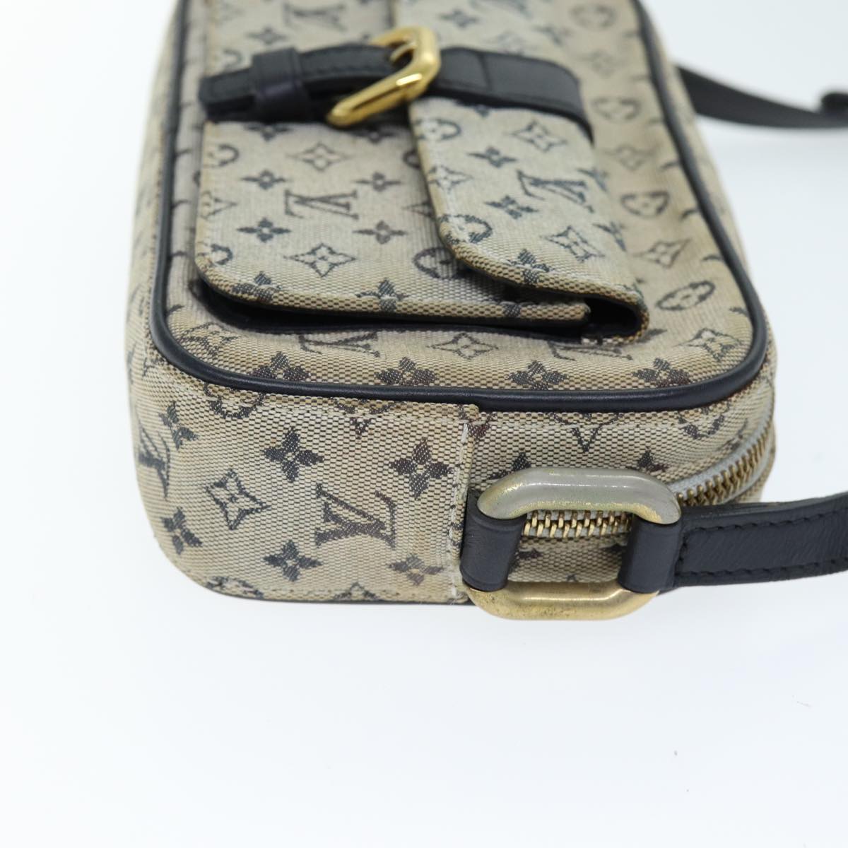 LOUIS VUITTON Monogram Mini Juliet MM Shoulder Bag Blue M92004 LV Auth 74287