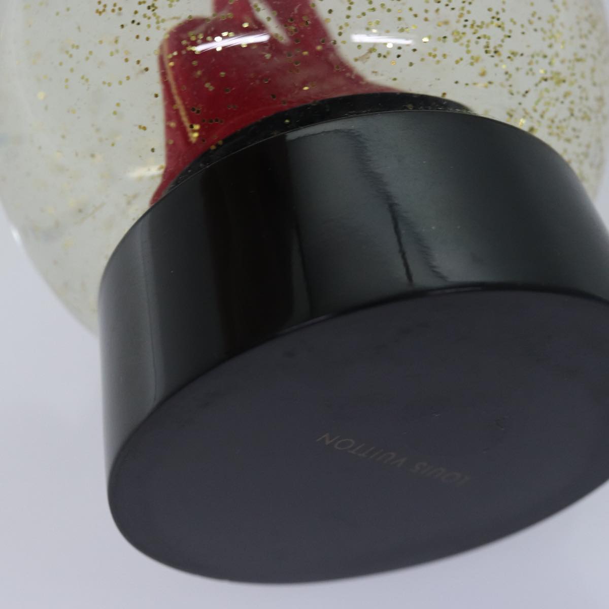 LOUIS VUITTON Snow Globe Alma VIP Limited Clear Red LV Auth 74292