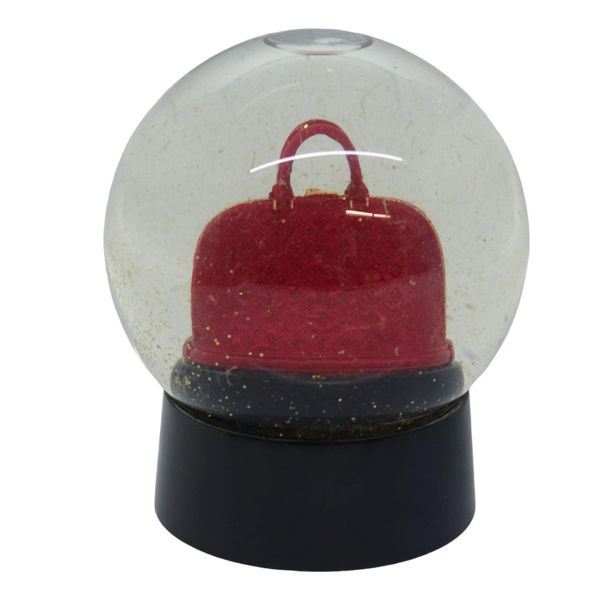 LOUIS VUITTON Snow Globe Alma VIP Limited Clear Red LV Auth 74292 - 0