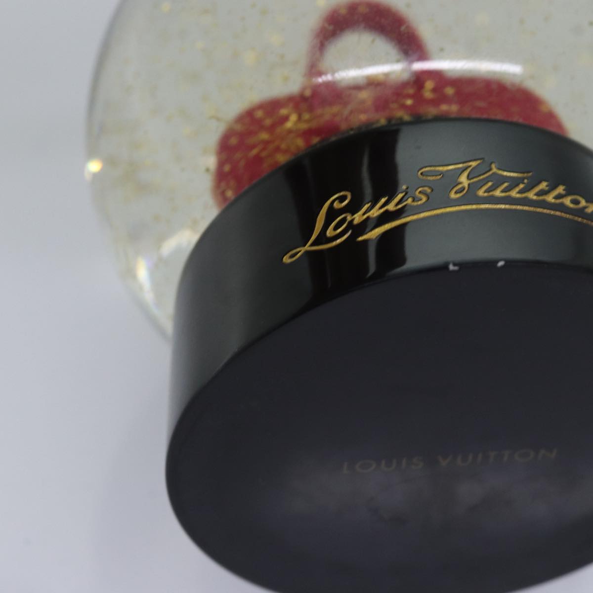 LOUIS VUITTON Snow Globe Alma VIP Limited Clear Red LV Auth 74292