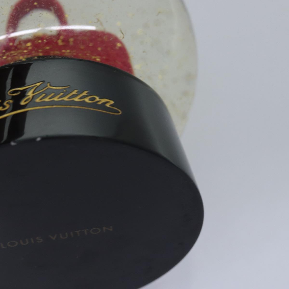 LOUIS VUITTON Snow Globe Alma VIP Limited Clear Red LV Auth 74292