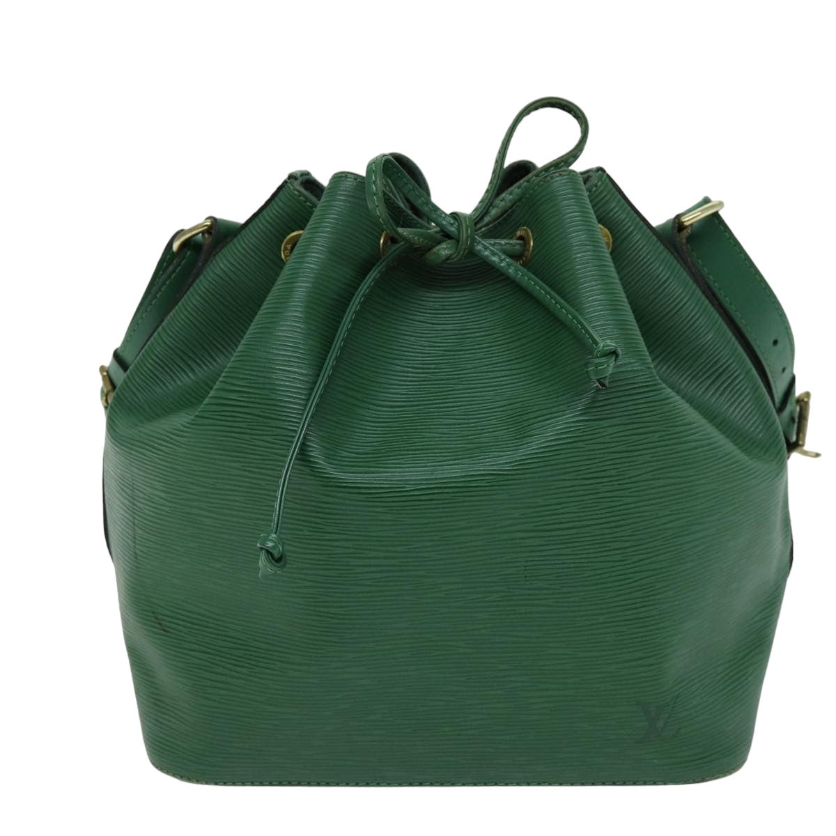 LOUIS VUITTON Epi Petit Noe Shoulder Bag Green M44104 LV Auth 74295