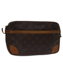 LOUIS VUITTON Monogram Compiegne 28 Clutch Bag M51845 LV Auth 74301-1