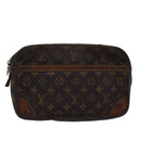 LOUIS VUITTON Monogram Compiegne 28 Clutch Tasche M51845 LV Auth 74303-1