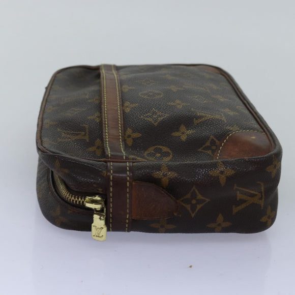 LOUIS VUITTON Monogram Compiegne 28 Clutch Tasche M51845 LV Auth 74303