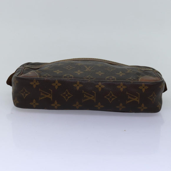 LOUIS VUITTON Monogram Compiegne 28 Clutch Bag M51845 LV Auth 74303