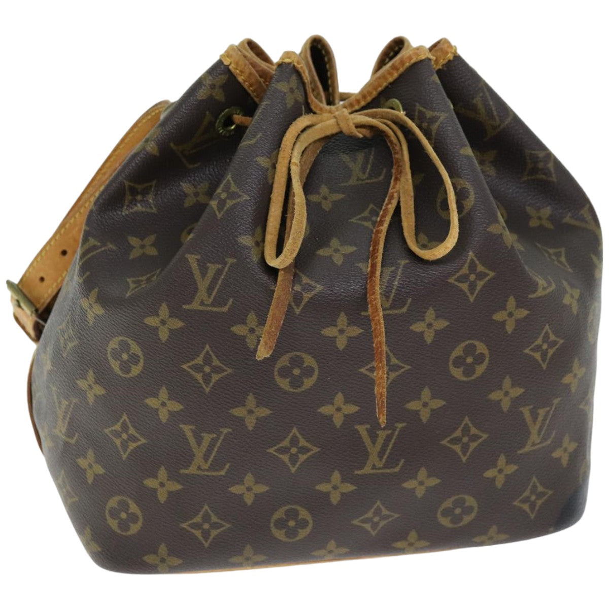 LOUIS VUITTON Monogram Petit Noe Shoulder Bag M42226 LV Auth 74342