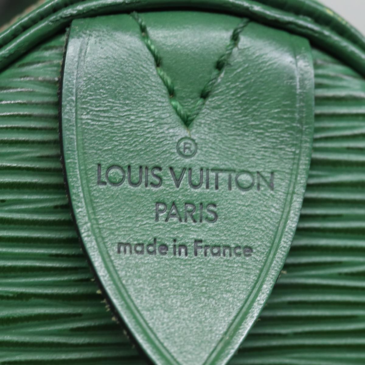 LOUIS VUITTON Epi Speedy 35 Hand Bag Borneo Green M42994 LV Auth 74383